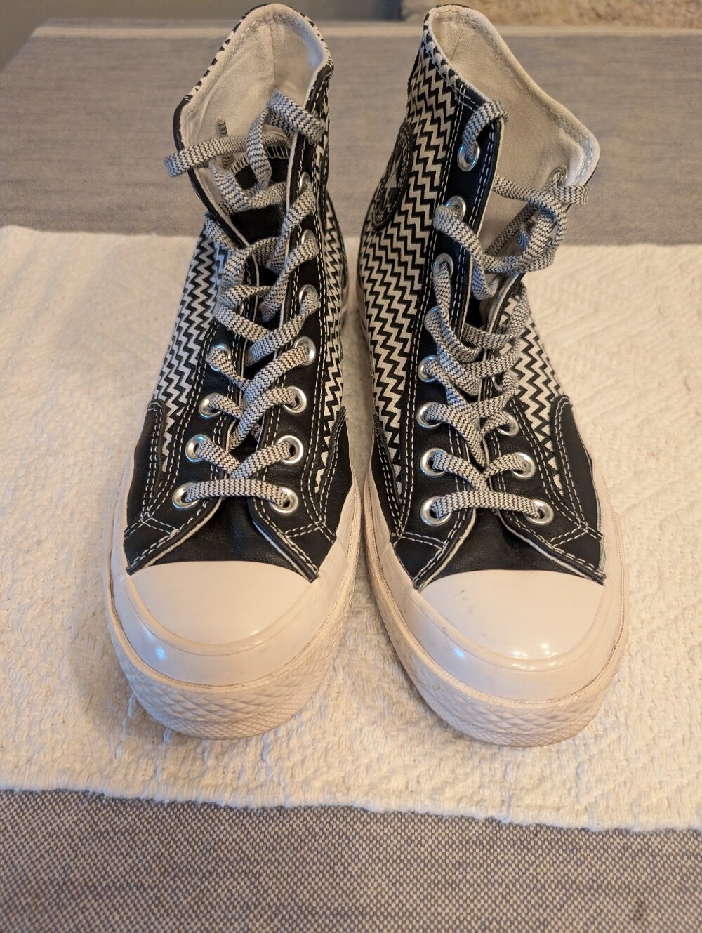 CONVERSE CHUCK TAYLOR ALL STAR CHEVRON HIGH TOP SNEAKERS￼ - Picture 2 of 6
